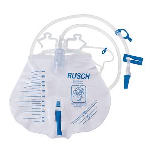 Rusch/Teleflex Medical Inc Bedside Urinary Drainage Bag with Anti-reflux Valve 2000mL, Sterile, Latex