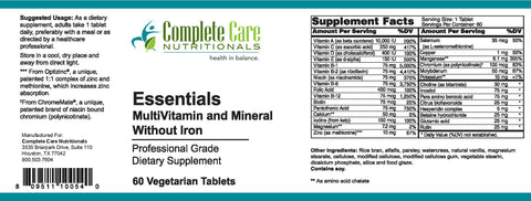 Image of Essentials Multivitamin and Mineral without Iron