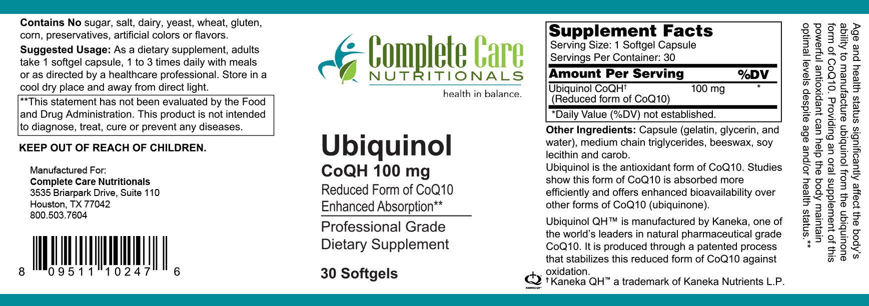 Ubiquinol - 30 count