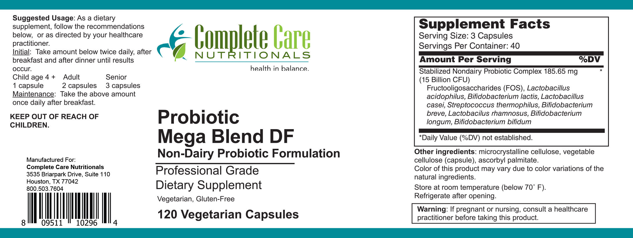 Probiotic Mega Blend DF