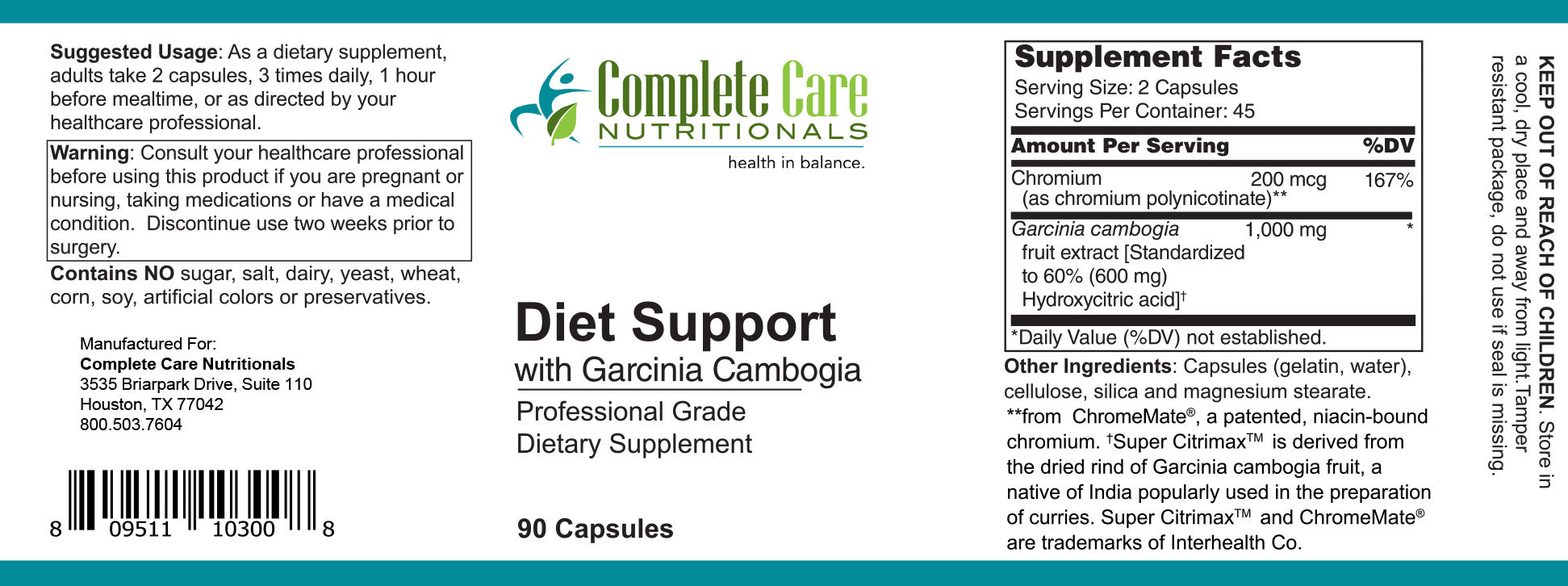 Diet Support with Garcinia Cambogia
