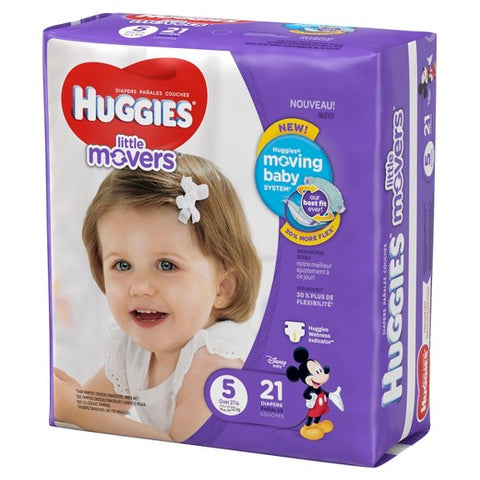 Image of Huggies Little Movers Diapers, Jumbo Pack by Kimberly-Clark