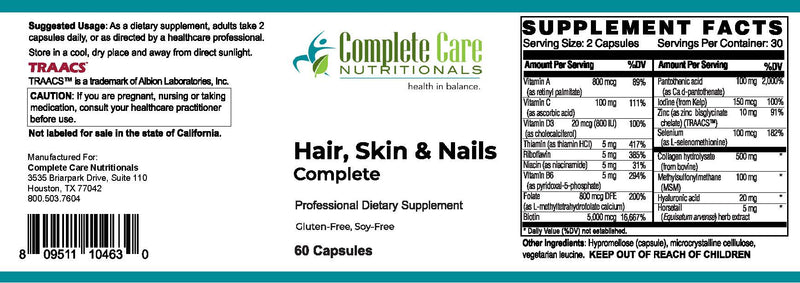 Hair, Skin, & Nails Complete