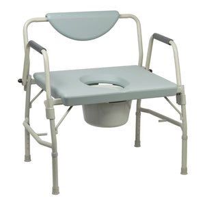 Padded Bariatric Drop-arm Commode