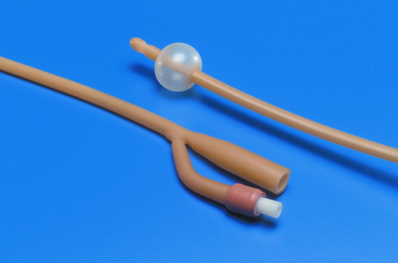 Kendall KenGuard™ 2-Way Silicone Coated Latex Foley Catheter 16