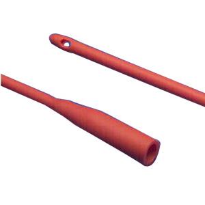 Kendall Dover™ Robinson Red Rubber Urethral Catheter, Smooth Round Tip, Sterile