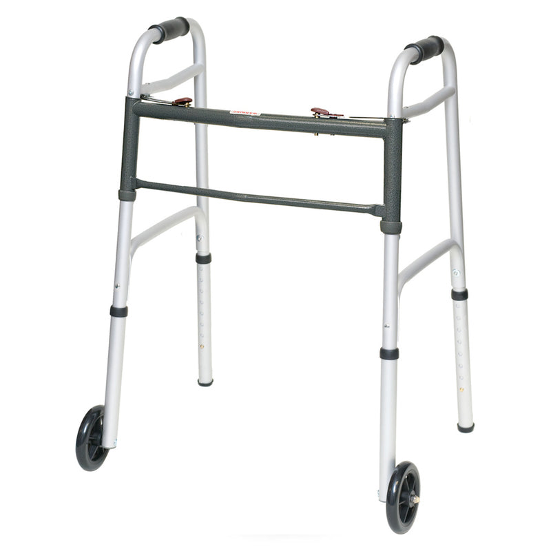 Aluminum Two-Button Folding Walker