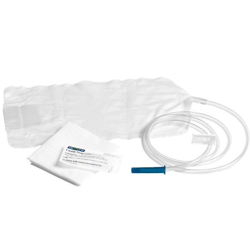Enema Bag Set with Slide Clamp, Polybag