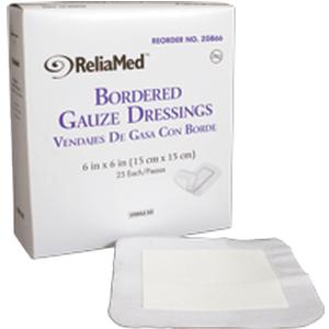 ReliaMed® Sterile Bordered Gauze Dressing
