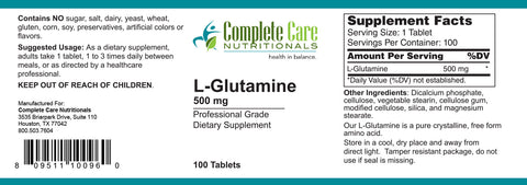 Image of L-Glutamine - 500mg Tablets