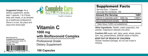 Vitamin C 1000 mg with Bioflavonoid Complex