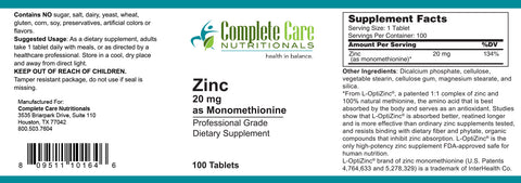 Image of Zinc- (backorder till November)