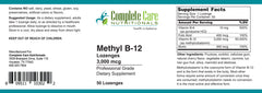 Methyl B-12 Lozenges 3000mcg