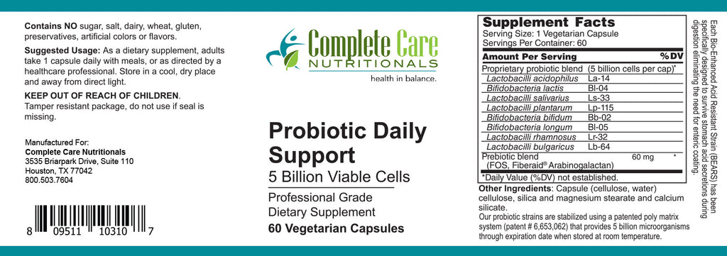 Probiotic Daily Support / 60 Caps