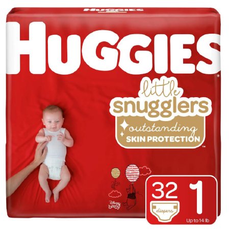 Huggies Little Snugglers, Baby Diaper, Size 1, Disposable