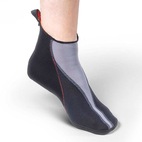 Image of Thermoskin Circulation Thermo Slippers pair black color side view