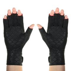 pair of premium arthritis gloves from thermoskin in black