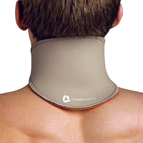 Image of Thermoskin Neck Wrap beige back view
