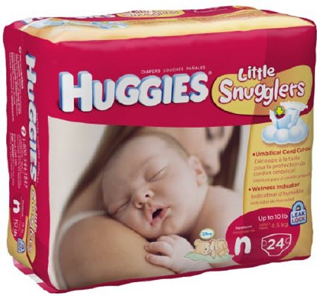 Image of Huggies Little Snugglers, Baby Diaper, Newborn, Disposable