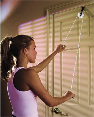 Image of CanDo® Overdoor Shoulder Pulley - Single Pulley with Door Strap
