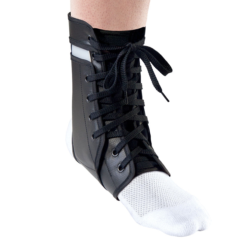 Thermoskin armour ankle brace lace up black 
