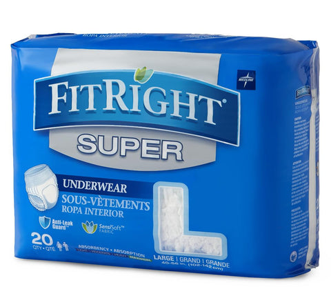 Image of FitRight Super Protective Underwear LARGE 40-56" (20 Count)