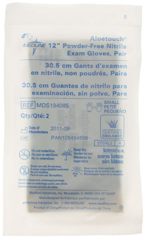 Image of Aloetouch® 12" Powder-Free Nitrile Exam Gloves | Green