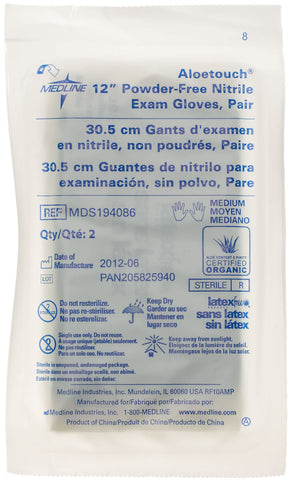 Image of Aloetouch® 12" Powder-Free Nitrile Exam Gloves | Green