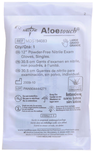 Image of Aloetouch® 12" Powder-Free Nitrile Exam Gloves | Green