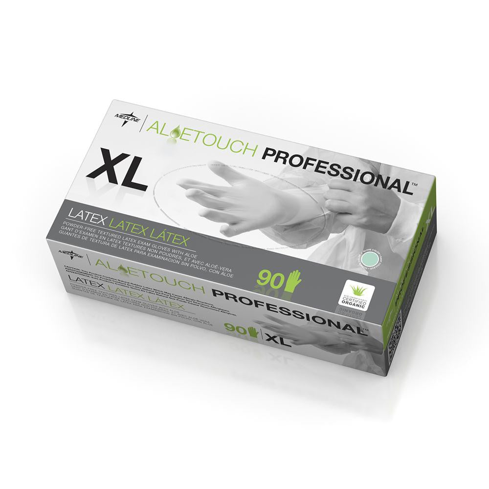 Aloetouch® Powder-Free Latex Exam Gloves | Green