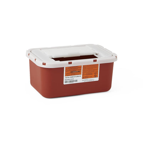 CONTAINER,SHARPS,1 GA.,RED,WALL/FREE