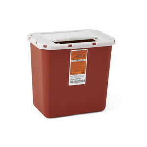 CONTAINER,SHARPS,2 GAL.,RED,WALL/FREE