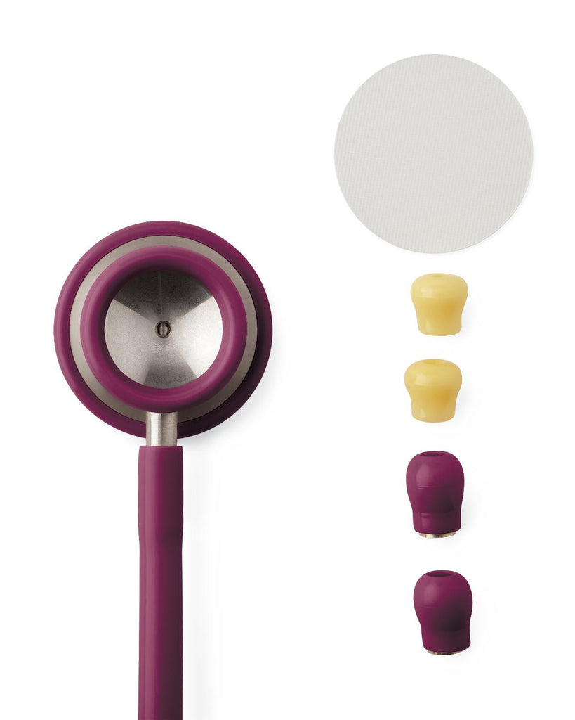 Elite Stainless Steel Stethoscopes by Accucare® BURGUNDY (1 Count)