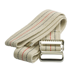 Washable Cotton Material Gait Belts 72" with Metal Buckel (1 Count)