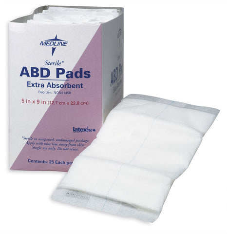 Image of PAD,ABDOMINAL,5"X9",STERILE,LF,1/PK