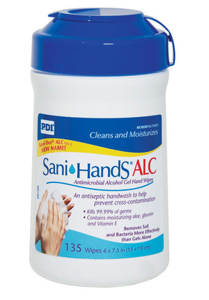 Sani-Hands® ALC Antimicrobial Alcohol Gel Hand Wipes by PDI, Inc 6"X7.5" (1 Count)