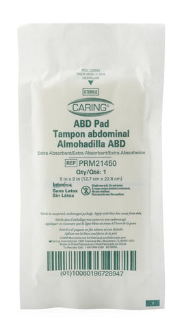 Image of Caring Sterile Abdominal Pads
