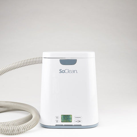 Image of SoClean 2 CPAP Cleaner and Sanitizer closed with mask in