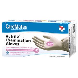 CareMates Vytrile Powder-Free Examination Gloves, Latex-free
