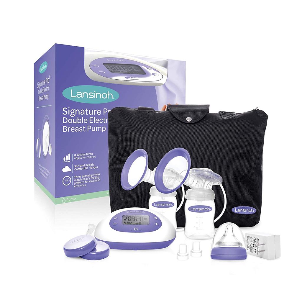 Lansinoh Signature Pro Double Electric Breast Pump with Tote Bag